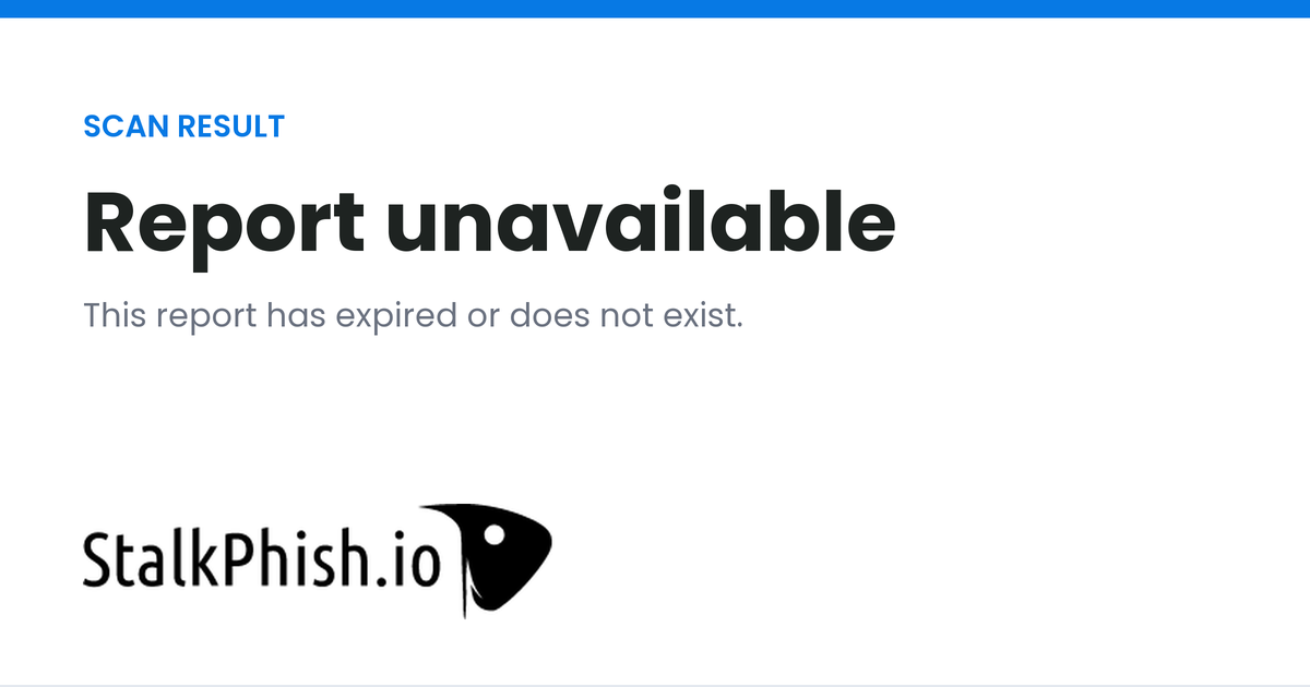 Scan result - StalkPhish Scanner
